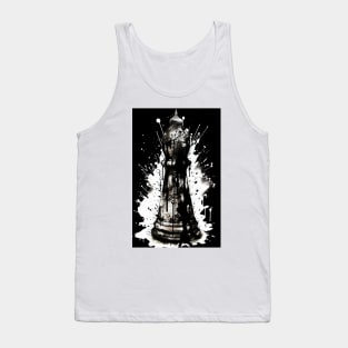 Bishop Chess Ink Painting Tank Top